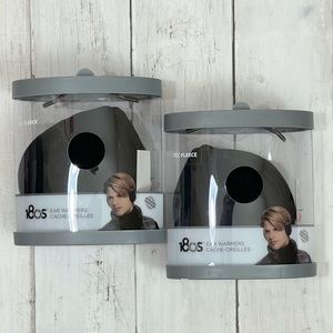 180s Men’s Tec Fleece Black Ear Warmers 2 Pack